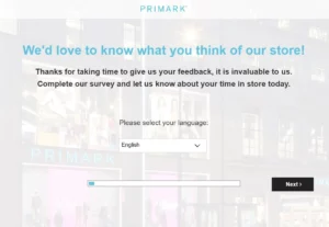 Tellprimark - WIn $1000 Cash Prize - Primark Survey